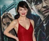 Helen McCrory lors de l'exposition Harry Potter au Discovery Times Square de New York le 4 avril 2011
