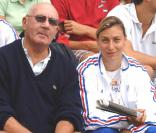 Jean-Claude Perrin et Vanessa Boslak à Goteborg, en Suède le 10 août 2006  