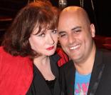 Jérôme Commandeur soutenue par Catherine Jacob pour la dernière représentation du spectacle de Jérôme Commandeur se fait discret - Saison 2, au Casino de Paris, le 9 avril 2011