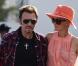 Johnny Hallyday et Laeticia en famille, à Pacific Palisades, le 3 avril 2011.