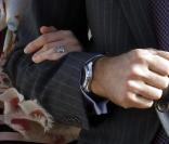 Letizia et Felipe d'Espagne lors de leur arrivée à Amman, en Jordanie, le 12 avril 2011