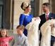 Le 14 avril 2011, la princesse Mary et le prince Frederik de Danemark quittent le palais royal d'Amalienborg avec leurs enfants, Christian et Isabella. Direction l'église d'Holmen, pour le baptême de leurs jumeaux de trois mois, Vincent et Joséphine.