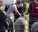 La princesse Victoria de Suède et son mari le prince Daniel en visite sur l'île de Gotland, le 15 avril 2011.