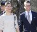 La princesse Victoria de Suède et son mari le prince Daniel en visite sur l'île de Gotland, le 15 avril 2011. Une journée dédiée au physicien Christopher Polhem, notoriété légendaire de cette province de la Baltique.