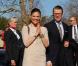 La princesse Victoria de Suède et son mari le prince Daniel en visite sur l'île de Gotland, le 15 avril 2011.