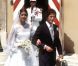 Pour son premier mariage avec Philippe Jugnot, Caroline de Monaco a choisi une robe simple et sans chichis... Monaco, 19 juin 1978