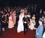 Rania et Abdullah de Jordanie célèbrent leur mariage. Jordanie, 10 juin 1993