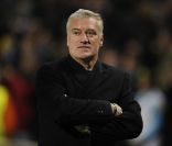 Didier Deschamps le 23 février 2011 lors de la réception au Vélodrome de Manchester United, en 8e de finale de Ligue des Champions.<br />