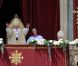Le pape Benoît XVI lors de son allocution urbi et orbi pour Pâques, le 24 avril 2011.