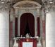 Le pape Benoît XVI lors de son allocution urbi et orbi pour Pâques, le 24 avril 2011.