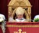 Le pape Benoît XVI lors de son allocution urbi et orbi pour Pâques, le 24 avril 2011.