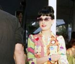 Dita Von Teese et son amoureux Louis-Marie de Castelbajac, au Festival de Coachella le 15 avril 2011
