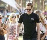 Kate Bosworth et son amoureux Alexander Skarsgård au festival de Coachella, à Indio, le 15 avril 2011 