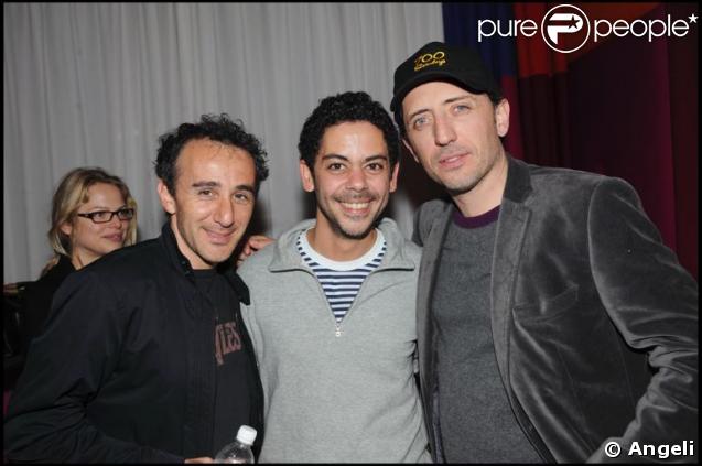 Elie Semoun et Gad Elmaleh à l'after show de Manu Payet