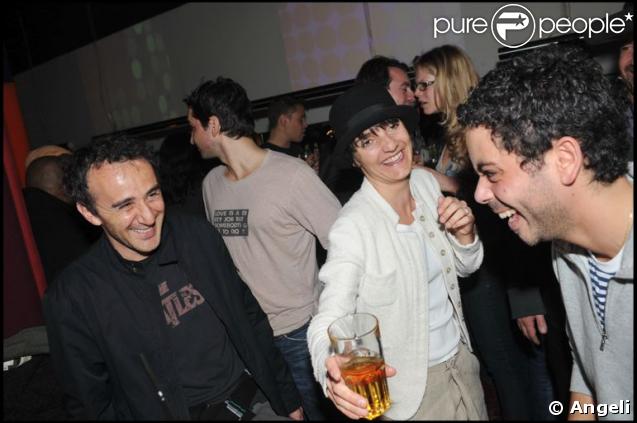 Florence Foresti et Elie Semoun à l'after show de Manu Payet