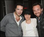 Nicolas Bedos, Florence Foresti et Alexis Trégarot à l'after show de Manu Payet