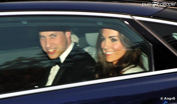 Kate et William hier après-midi avant le dîner...