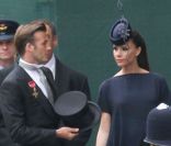 Victoria et David Beckham invités du mariage de Kate Middleton et du Prince William à Londres le 29 avril 2011 