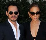 Jennifer Lopez et Marc Anthony, à Los Angeles, le 11 février 2011.