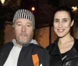 Philippe Starck et son épouse Jasmine en avril 2010.<br />