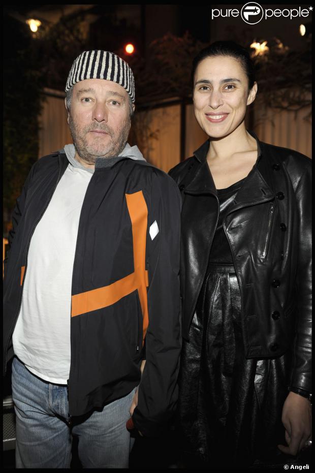 Philippe Starck et son épouse Jasmine en avril 2010. 