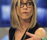 Jennifer Aniston participe à une émission de télé à la télévision espagnole, le 22 février 2011.