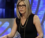 Jennifer Aniston participe à une émission de télé à la télévision espagnole, le 22 février 2011.