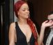  Rihanna quitte son hôtel parisien. L'égérie Nivea poursuit sa tournée de promotion en Europe. Paris, 8 mai 2011 