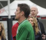 Ethan Hawke se transforme en footballeur durant le match de foot NYFEST à New York le 23 avril 2011