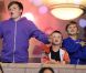 Romeo, Brooklyn et Cruz encouragent leur papa David Beckham lors du match opposant les LA Galaxy au Portland Timbers  au Depot Center de Los Angeles le 23 avril 2011