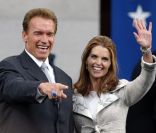 Arnold Schwarzenegger et Maria Shriver, à Washington, en avril 2007.