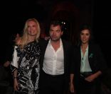 Lilou, Clovis Cornillac et Olivia Bonamy lors de la soirée Canal + organisée à Cannes, le vendredi 13 mai 2011.