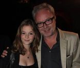 Olivier Baroux et sa fille lors de la soirée Canal + organisée à Cannes, le vendredi 13 mai 2011.