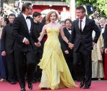 Brad Pitt, Jessica Chastain et Sean Penn à l\'occasion de la présentation de <em>The Tree of Life</em>, au 64e Festival de Cannes, le 16 mai 2011.