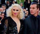 La chanteuse Gwen Stefani, toute en nuances, avec son mari musicien Gavin Rossdale, à la première de The Tree of Life, le 16 mai.  