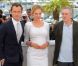 Jude Law, Robert de Niro et Uma Thurman, festival de Cannes, le 12 mai 2011.