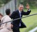 Barack et Michelle Obama au départ de Moneygall, le 23 mai 2011.