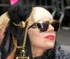 Lady Gaga, promotion de l'album  Born This Way  à la sortie de l'émission de David Letterman, à New York, le 23 mai 2011