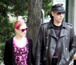 Evan Rachel Wood et Marilyn Manson, à New York, le 28 mai 2010. 