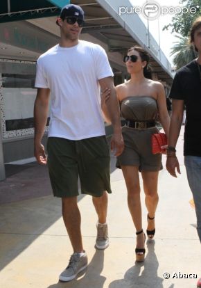 Kim Kardashian et son fiancé Kris Humphries  