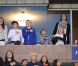 Brooklyn, 12 ans, Roméo, 8 ans, et Cruz, 6 ans assistent au match de leur père David Beckham avec les Galaxy contre D.C. United, à Los Angeles, le 3 juin 2011.