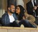 Le joueur de l'Inter de Milan Wesley Sneijer et sa femme assistent au match de David Beckham avec les Galaxy contre D.C. United, à Los Angeles, le 3 juin 2011.