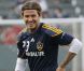 David Beckham joue avec les Galaxy contre D.C. United, à Los Angeles, le 3 juin 2011.