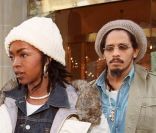 Lauryn Hill et Rohan Marley en janvier 1999 à Paris 