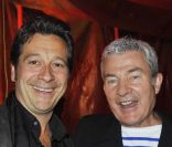 Martin Lamotte et Laurent Gerra lors de la soirée La Charcuterie fait son cirque au Cirque Diana Moreno à Paris dans le cadre de la semaine de la charcuterie artisanale du 4 au 12 juin 2011