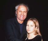 Allegra et Gianni Versace en janvier 1997.