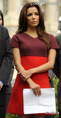 Eva Longoria devant le Capitole aux Etats-Unis