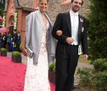 Nikolaos et Tatiana de Grèce assistaient, le 18  juin 2011, au mariage religieux de la princesse Nathalie de  Sayn-Wittgenstein-Berleburg et d'Alexander Johanssmann, en l'église  protestante de Bad Berleburg, en Allemagne.