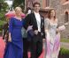 Le diadoque Pavlos de Grèce, entre sa femme la princesse Marie-Chantal et sa soeur la princesse Alexia, assistait, le 18 juin 2011, au mariage religieux de la princesse Nathalie de Sayn-Wittgenstein-Berleburg et d'Alexander Johanssmann, en l'église protestante de Bad Berleburg, en Allemagne.