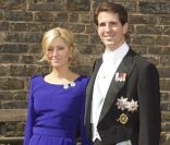 Le prince Pavlos, diadoque de Grèce, et la princesse Marie-Chantal assistaient, le 18  juin 2011, au mariage religieux de la princesse Nathalie de  Sayn-Wittgenstein-Berleburg et d'Alexander Johanssmann, en l'église  protestante de Bad Berleburg, en Allemagne.